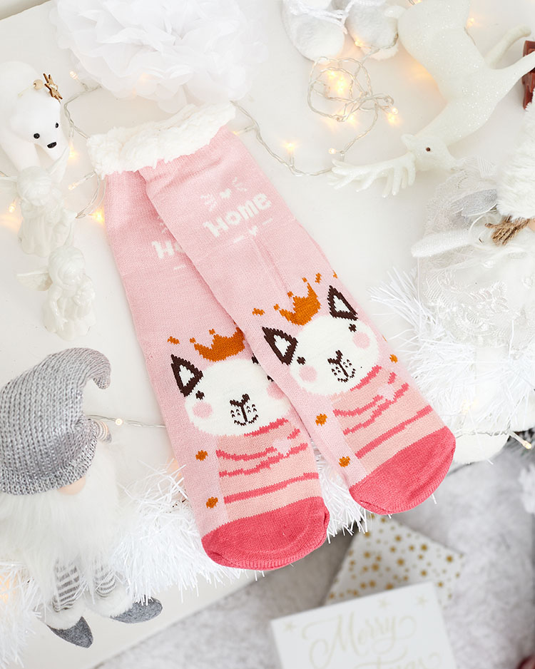 Royalfashion Дамски зимни чорапи с коледна шарка