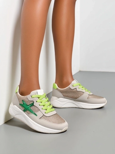 Женски маратонки Royalfashion с блестящи елементи Avenues