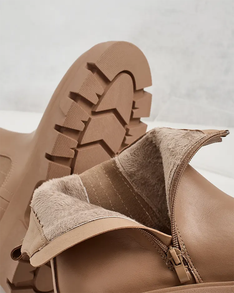 Royalfashion Дамски ботуши с по-дебела подметка Gegri