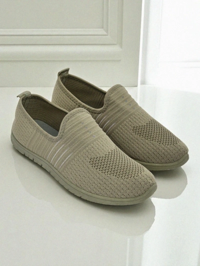 Дамски мокасини Hypatia Verde от плат на равна подметка