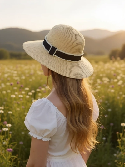 Royalfashion Дамска сламена шапка Sunny Meadow