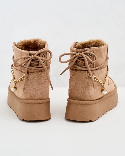 Royalfashion Дамски ботуши с връзки Woruces