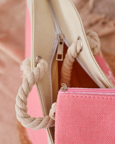 Royalfashion Чанта от плат в празничен десен за рамо