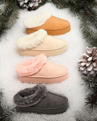 Royalfashion Дамски къси ботуши а'ла ботуши за сняг Kapfiee