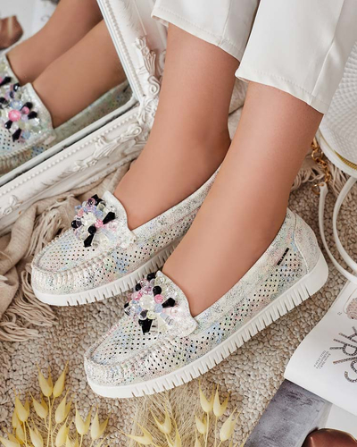 Royalfashion Дамски ажурни мокасини с мъниста Nasfali