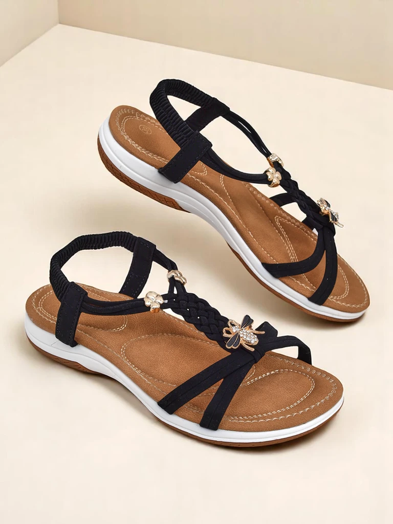 Royalfashion Дамски украсени сандали Fiacco