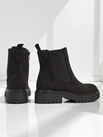 Дамски боти в стил Челси от еко-велур Yorves