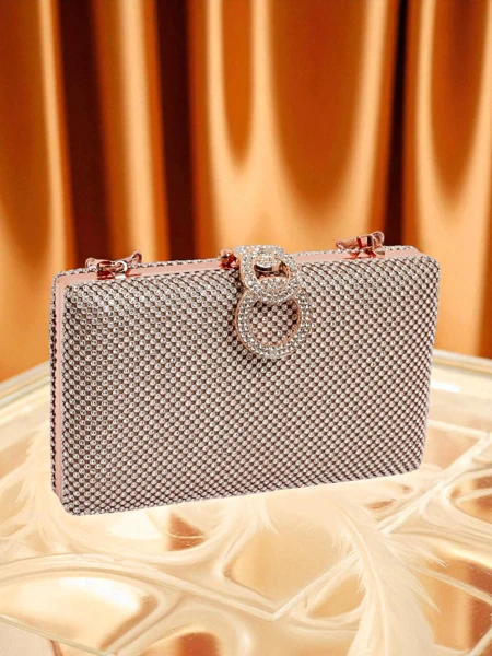 Royalfashion Дамска чанта клъч с цирконии Armeddo