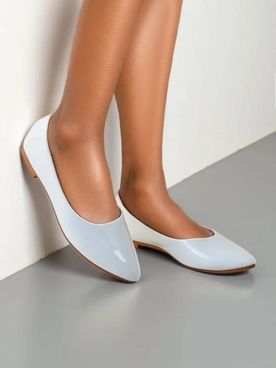 Royalfashion Женски патентови балетни обувки Aramiese