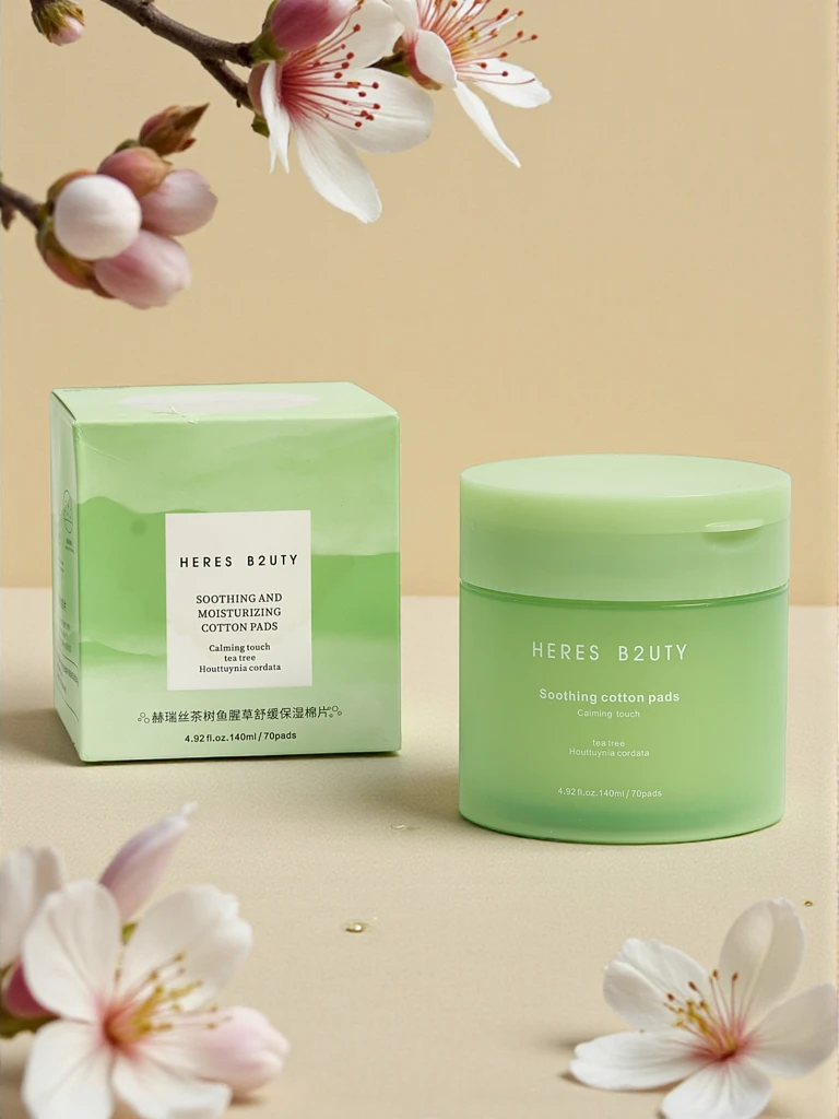 Памучни козметични тампони - овлажняващи, успокояващи