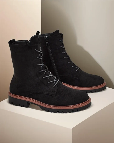 Дамски елегантни глезенови ботуши Royalfashion Gosop