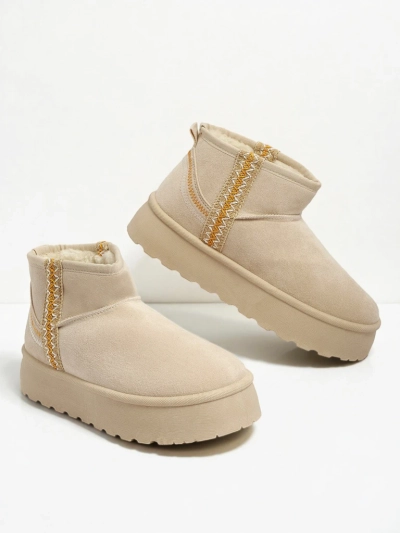 Къси дамски боти а'ла снегоходки Pravel