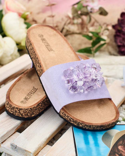 Royalfashion Дамски джапанки Villo с кристали