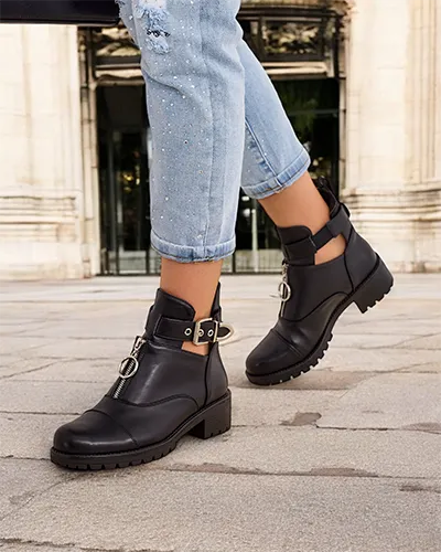 Дамски глезенки Royalfashion тип работник Komoves