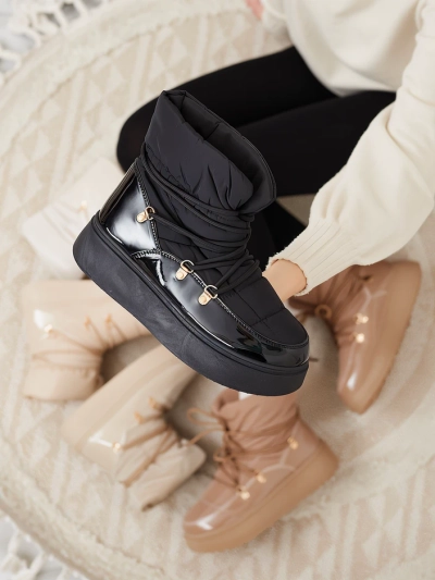 Royalfashion Дамски ботуши за сняг с приплъзване в черно Dabenda