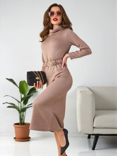 Royalfashion дамска рокля-пуловер