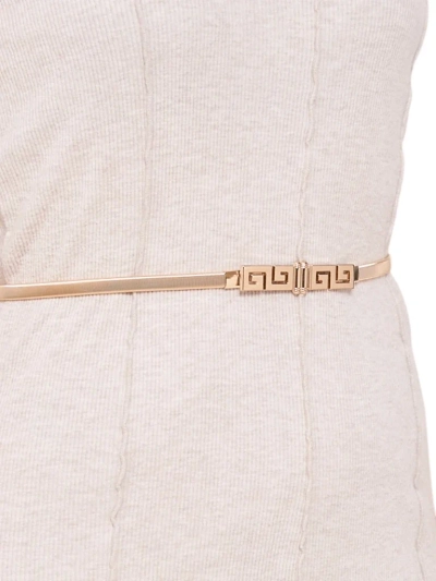 Златен метален дамски колан Minerva Elegante с гръцки мотив, 64-100 см