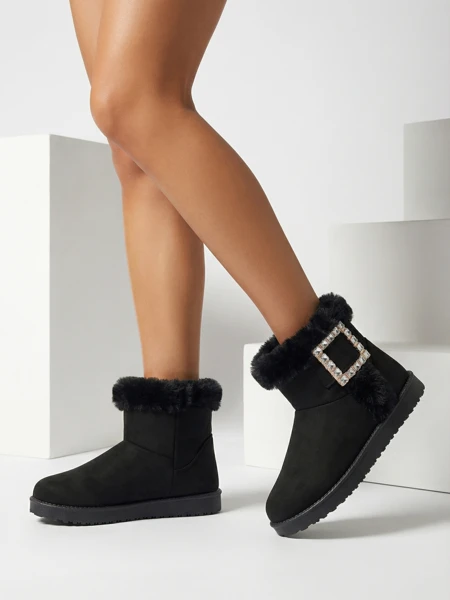 Royalfashion Дамски ботуши a'la snow boots with ornament Galaes