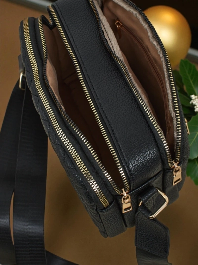 Малка дамска пикетирана чанта от еко кожа Corinne