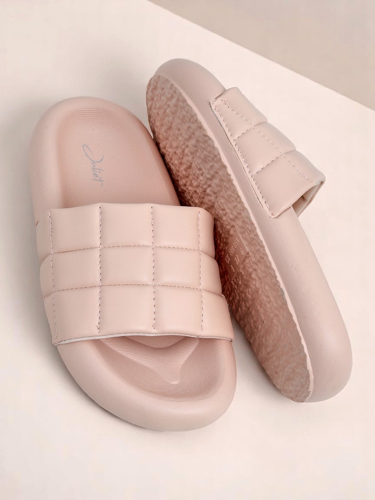 Royalfashion Дамски чехли на равна подметка Quilt Walk