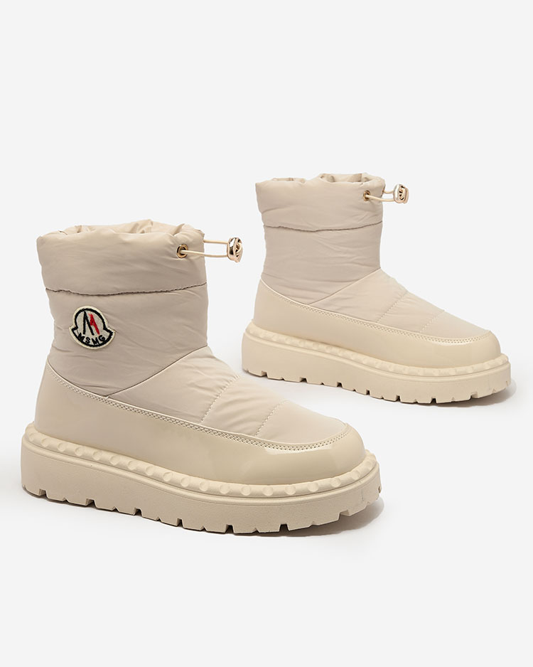 Royalfashion Дамски ботуши за сняг в кремав цвят Ireda