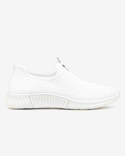 Białe damskie buty sportowe slip-on Palomena - Obuwie