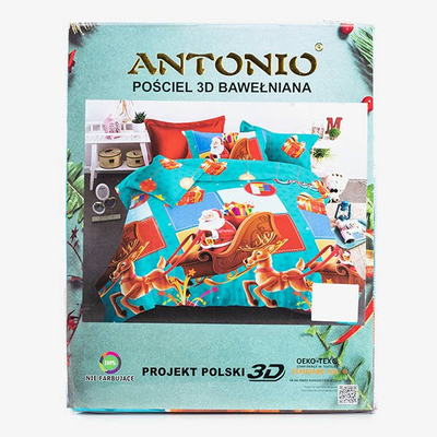 Pościel świąteczna 160x200 komplet 3-CZĘŚCI - Pościele