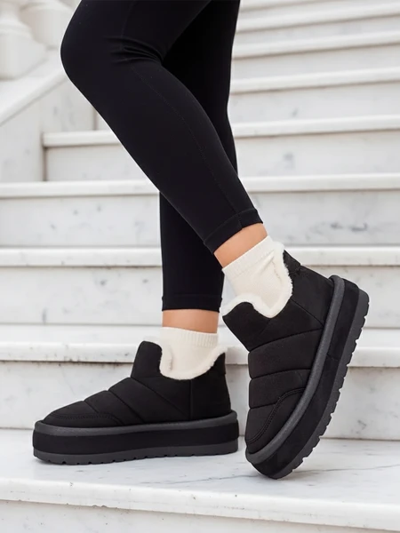 Royalfashion Дамски къси ботуши Zoeno a'la snow boots