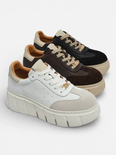 Спортни дамски маратонки от естествена кожа Taures