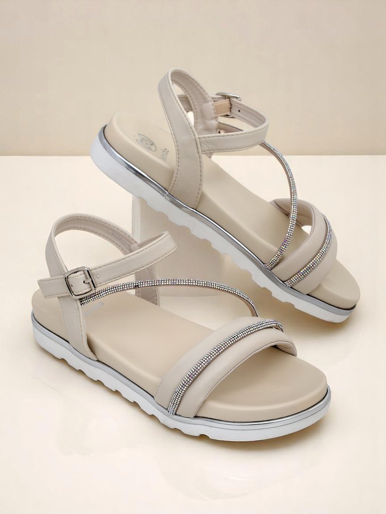 Royalfashion Дамски сандали на платформа с камъни Magnol