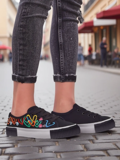 Кецове Royalfashion за жени с принт Sercess