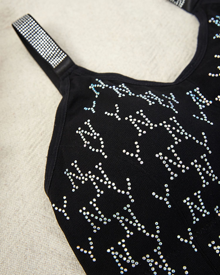 Royalfashion Дамски спортен сутиен с циркони