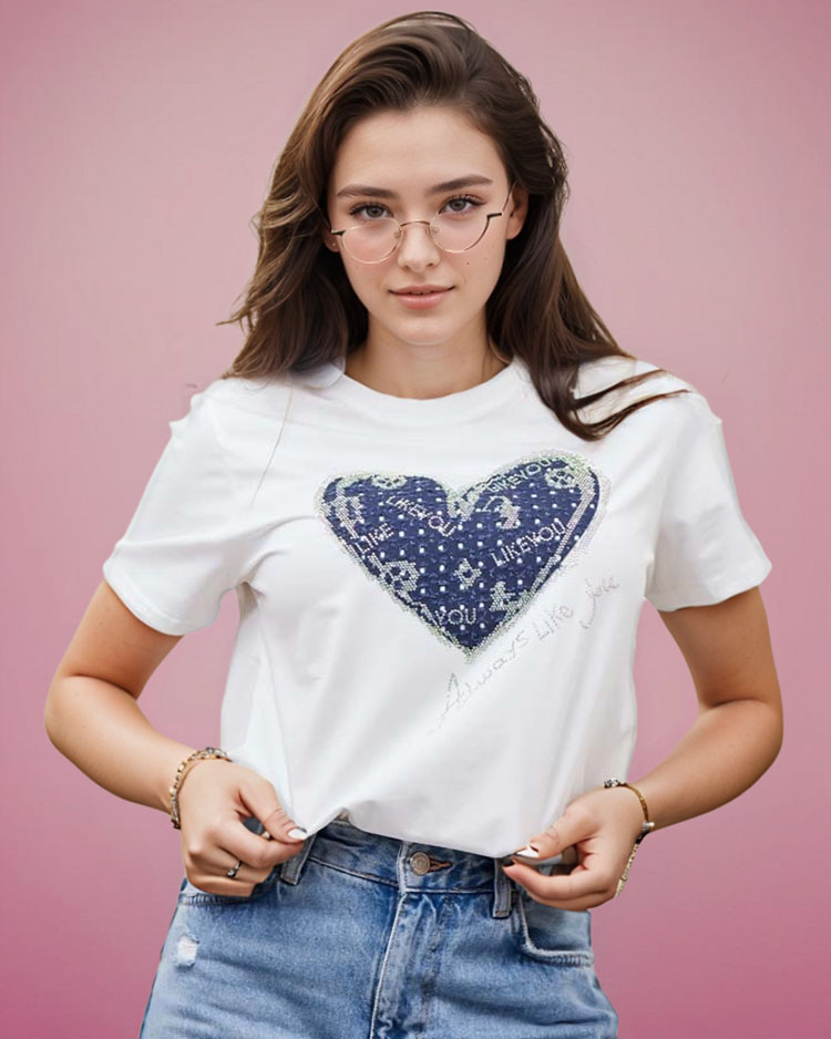 Royalfashion Дамска тениска с щампа