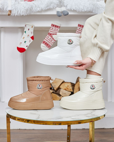 Royalfashion Дамски ботуши за сняг в бял цвят Ademra