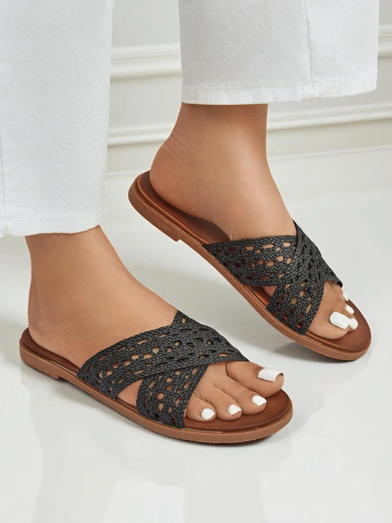 Royalfashion Дамски чехли с равна подметка Ella Brooke