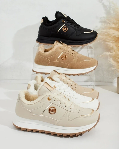 Royalfashion Затоплени дамски маратонки с кожа Boris