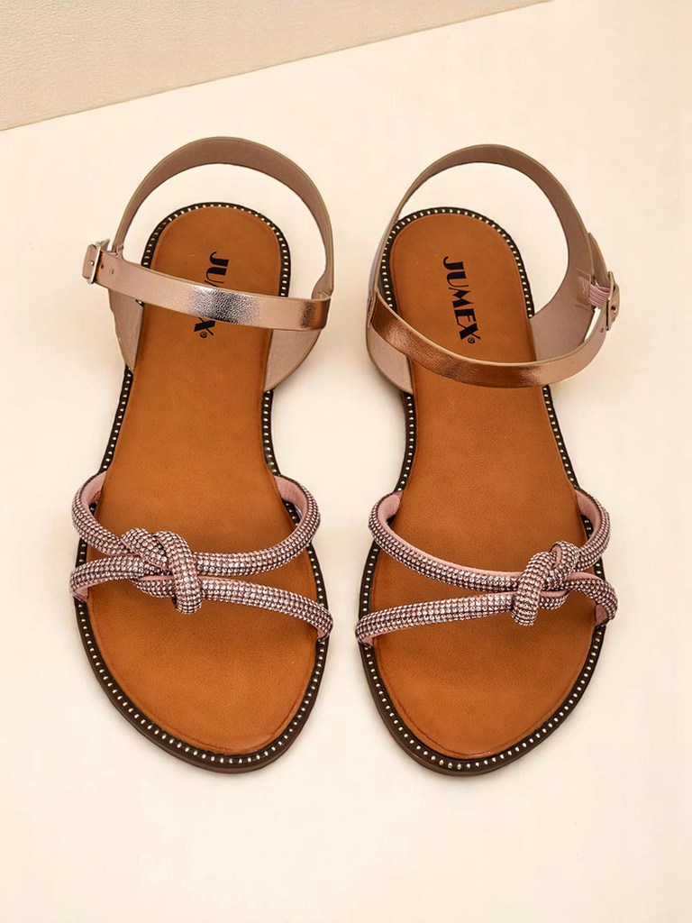 Royalfashion Дамски сандали с декоративни цирконии Bella Shine