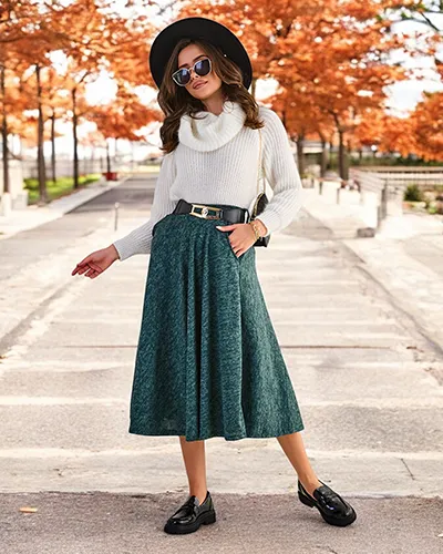 Royalfashion Дамска миди пола