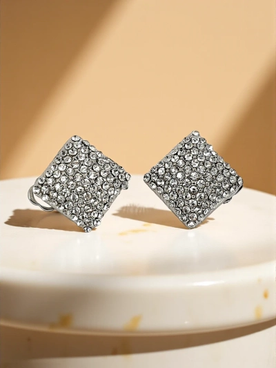 Royalfashion Дамски клипс обеци с цирконии