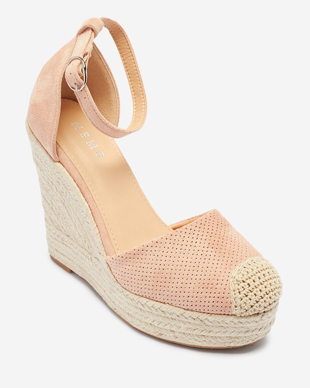 Royalfashion Розови дамски сандали на ток Meylasi