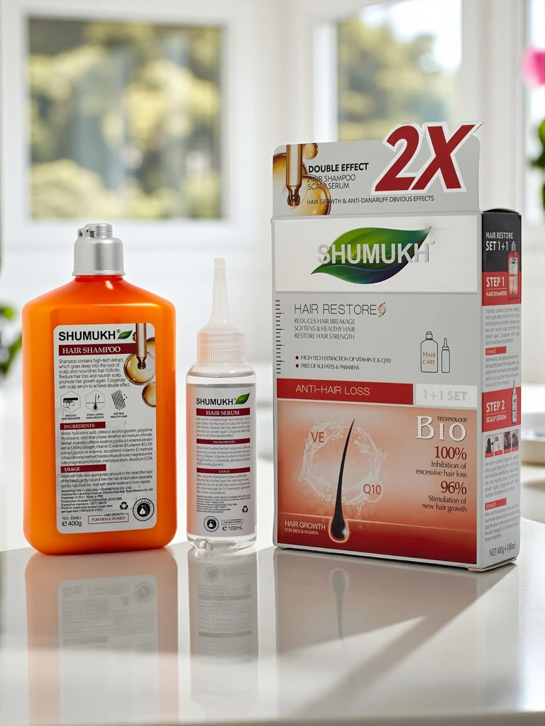 Шумух Шампоан и серум за коса 2в1 - против накъсване