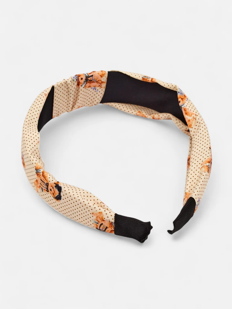 Royalfashion Лента за коса с плитка на точки и мечета