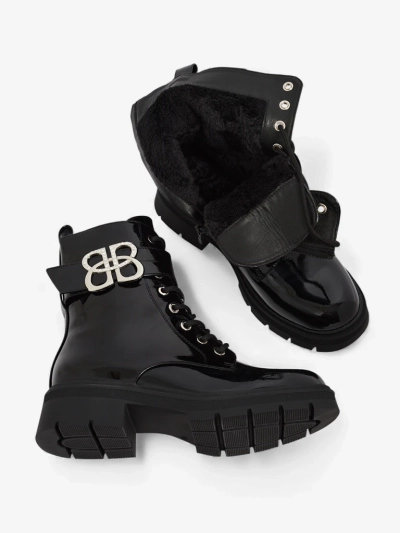 Лакирани дамски еко кожени боти Veuli