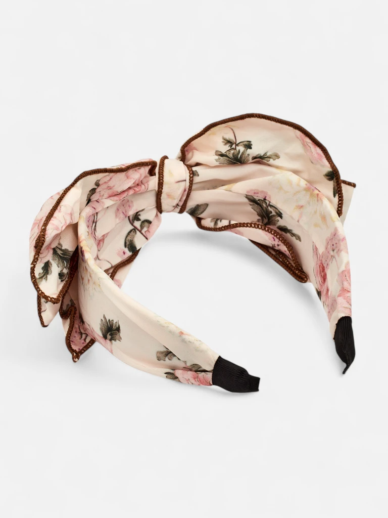 Royalfashion Лента за коса с панделка на цветя
