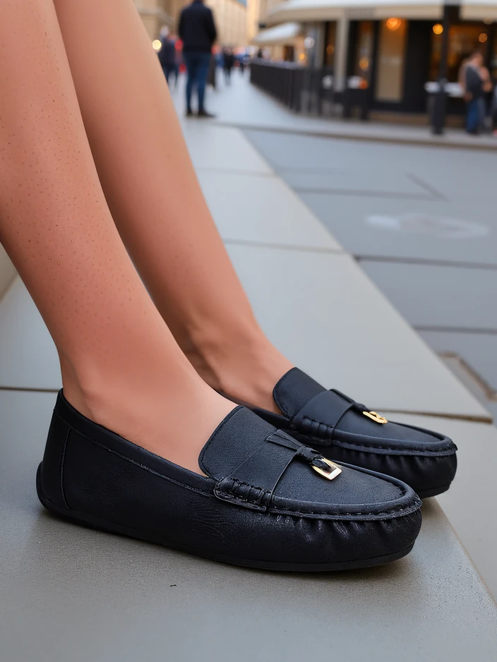 Royalfashion Матовени женски мокасини Тимоно