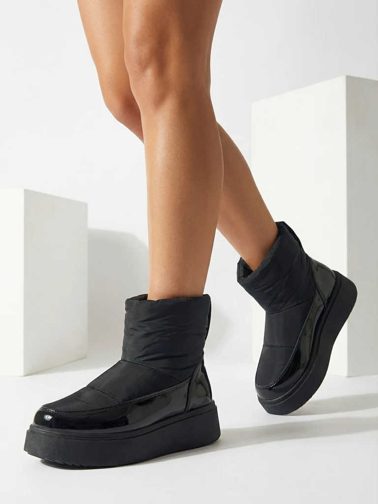 Royalfashion Black Maderta slip-on дамски ботуши за сняг