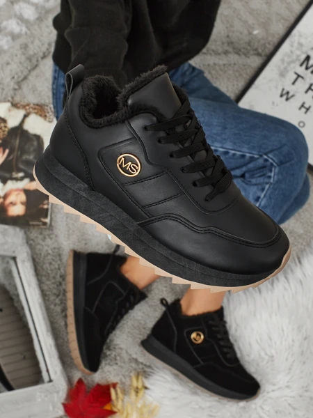 Royalfashion Затоплени дамски маратонки с кожа Casot