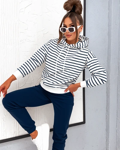 Royalfashion Женски комплект треньор в райе