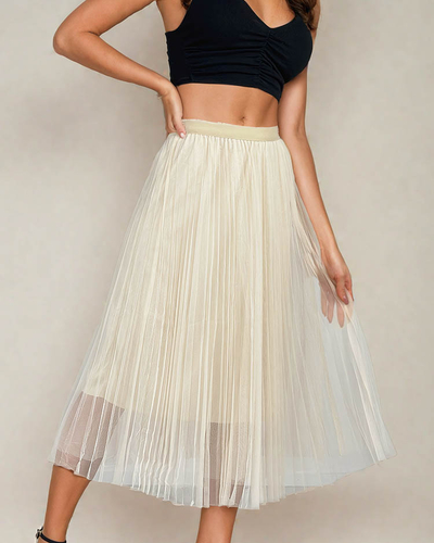 Royalfashion Дамска двупластова миди пола