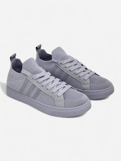 Androsia Gray Sneakers – Стилни спортни обувки, плоски, за лятото и пролетта